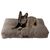 MaxCor Coussin Rectangulaire à Mémoire de Forme pour Chien - Grand Beige