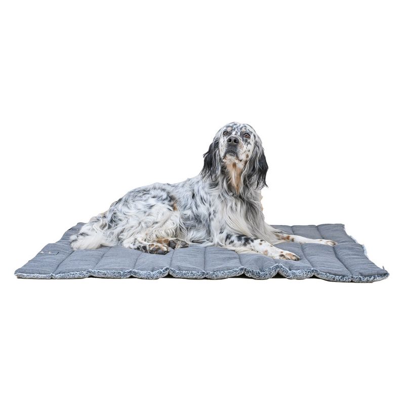 Maxcor Tapis Rectangulaire Chien - Réversible été/hiver - Grand Anthracite