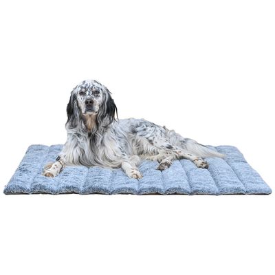 Maxcor Tapis Rectangulaire pour Chien - Réversible été/hiver - Moyen Gris