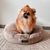 MaxCor Coussin Rond à Mémoire de Forme Réversible Chien - Grand (XL) Beige