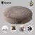 MaxCor Coussin Rond à Mémoire de Forme Réversible Chien - Grand (XL) Beige