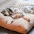 MaxCor Coussin Rectangulaire à Mémoire de Forme pour Chien - Grand Beige