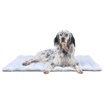 Maxcor Tapis Rectangulaire pour Chien - Réversible été/hiver - Moyen Gris