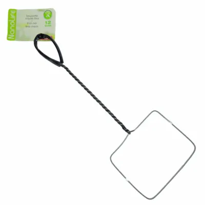 Epuisette filet blanc, maille fine aquarium