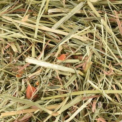 Foin de pré premium avec carotte 1 kg soit 30 litres