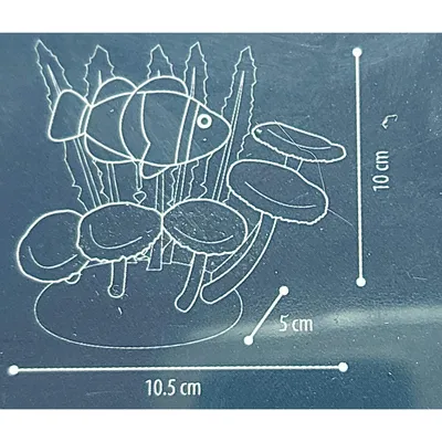 Décoration aquarium Fluo. Poisson clown