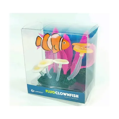 Décoration aquarium Fluo. Poisson clown