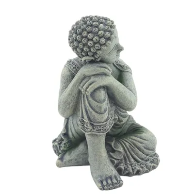 Statue bouddha assis ø 10 cm, hauteur 12 cm