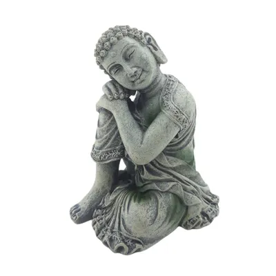 Statue bouddha assis ø 10 cm, hauteur 12 cm