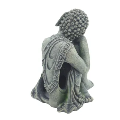 Statue bouddha assis ø 10 cm, hauteur 12 cm