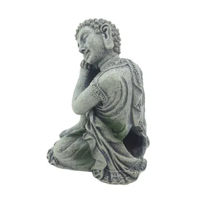 Statue bouddha assis ø 10 cm, hauteur 12 cm