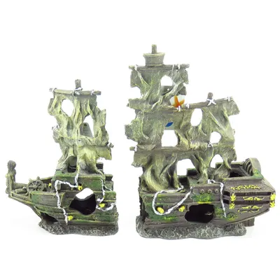 épave herald en deux parties aquarium