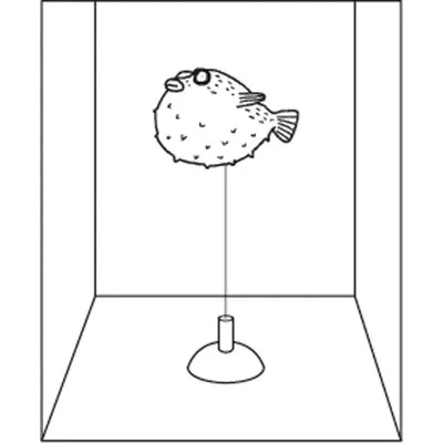 1 Poisson globe fluo decoration aquarium