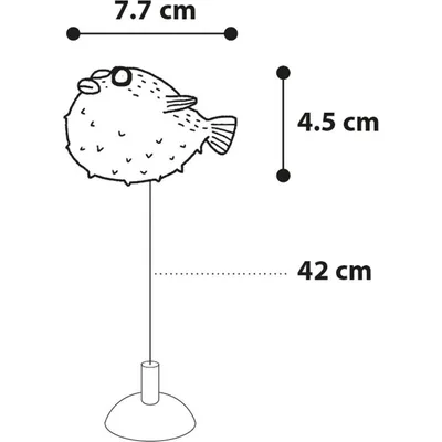 1 Poisson globe fluo decoration aquarium