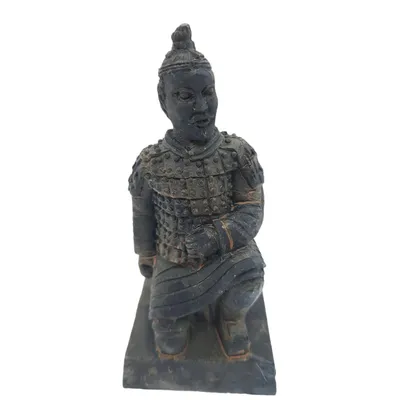Statuette guerrier chinois Qin 2 L, hauteur 11 cm