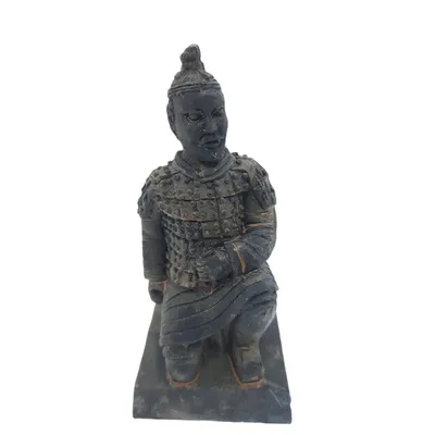 Statuette guerrier chinois Qin 2 L, hauteur 11 cm