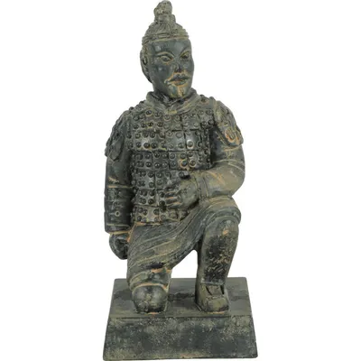 Statuette guerrier chinois Qin 2 L, hauteur 11 cm