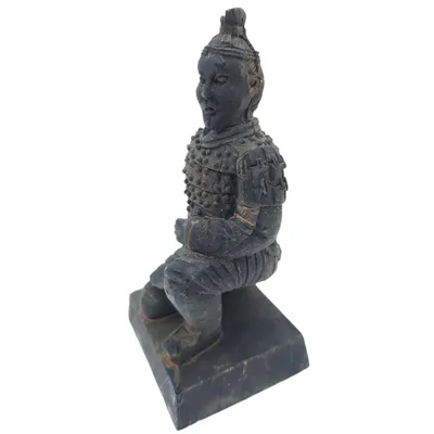 Statuette guerrier chinois Qin 2 L, hauteur 11 cm