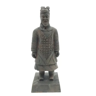 Statuette guerrier chinois Qin 4 L, hauteur 14 cm