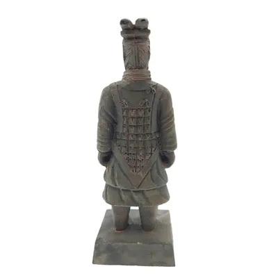 Statuette guerrier chinois Qin 4 L, hauteur 14 cm