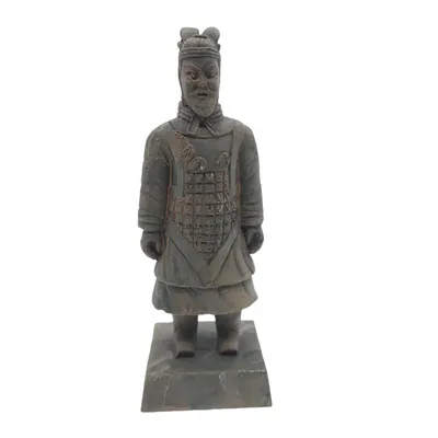 Statuette guerrier chinois Qin 4 L, hauteur 14 cm