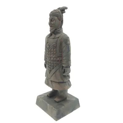 Statuette guerrier chinois Qin 4 L, hauteur 14 cm