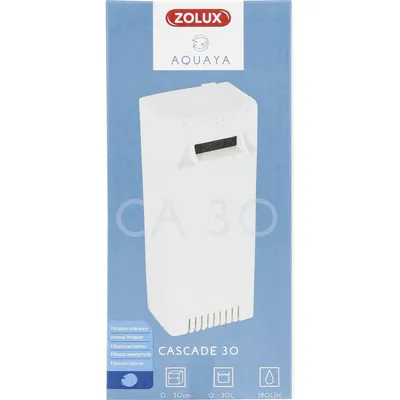 Filtration aquarium cascade 30, puissance 3w 180l/h
