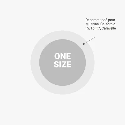 Doctor Bark Protection de siège VW Multivan 2 places