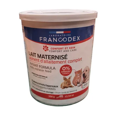 Lait maternisé complet 350 g pour chiot, chaton, lapereau Lait maternisé complet 350 g pour chiot, chaton, lapereau