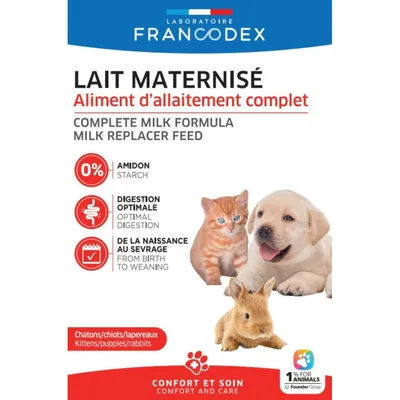 Lait maternisé complet 600 g pour chiot, chaton, lapereau
