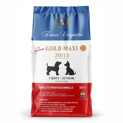 France Croquettes pour chiot gold maxi chiot junior 30/15 France Croquettes pour chiot gold maxi chiot junior 30/15