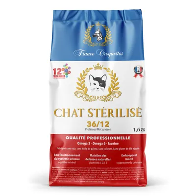 France Croquettes pour chat adulte sterilise 36/12 France Croquettes pour chat adulte sterilise 36/12