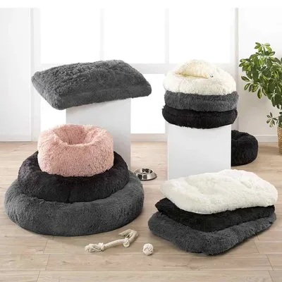 Love Story - Coussin Fluffy - couchage animaux rond apaisant