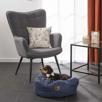 Love Story - Panier Terrazzo - couchage rond pour animaux