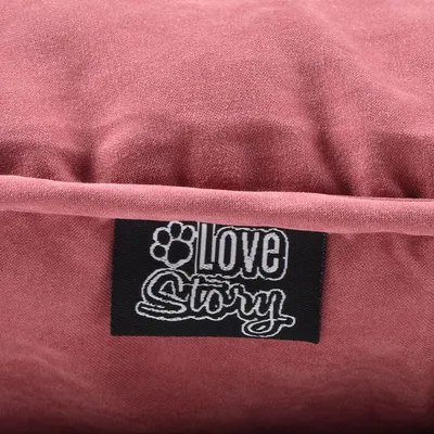 Love Story - Coussin Flocon - couchage microfibre Peau de Pêche