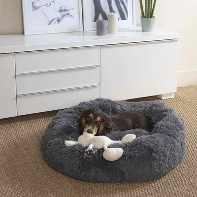 Love Story - Coussin Fluffy - couchage animaux rond apaisant