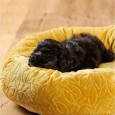 Love Story - Coussin Boho Donut - couchage animaux rond