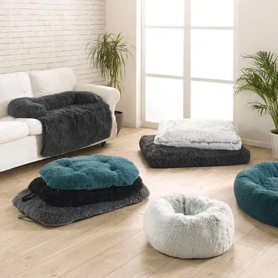 Love Story - Coussin Fluffy - couchage animaux rond apaisant