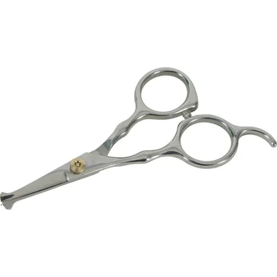 Ciseaux droits de finition à bout rond 12 cm en acier inoxydable