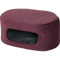 Coussin grotte ovale bordeaux Louise