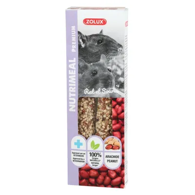 Friandises 2 sticks premium arachide pour rat et souris