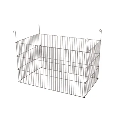 Parc rectangulaire 60 x 102 x H 60 cm en métal