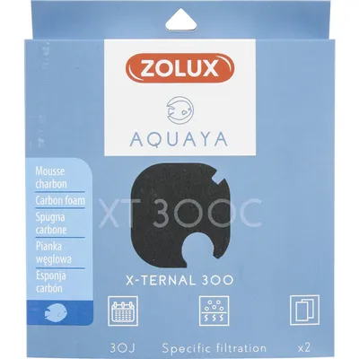 Filtre pour pompe x-ternal 300, filtre XT 300 C mousse charbon x 2