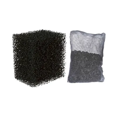 Set de 2 mousse filtrante + 1 sachet de charbon actif