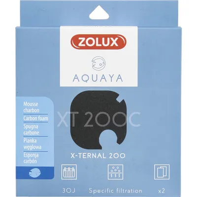 Filtre pour pompe x-ternal 200, filtre XT 200 C mousse charbon x2