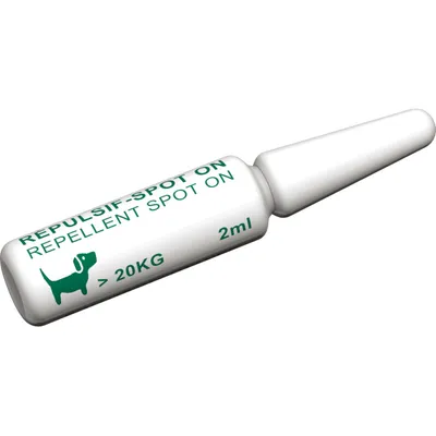 4 Pipettes Insectifuges pour Chiens de plus de 20 kg 4 Pipettes Insectifuges pour Chiens de plus de 20 kg