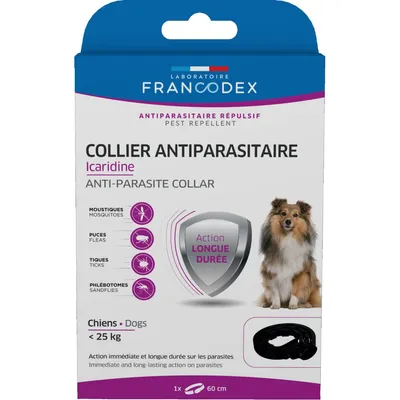Collier Antiparasitaire Icaridine 60 cm pour chien