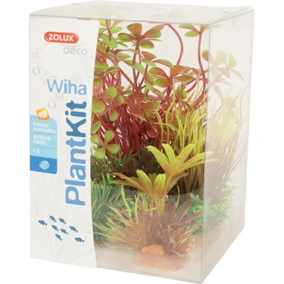 Wiha n°4 plantes artificielles 3 pieces H 14 cm Plantkit