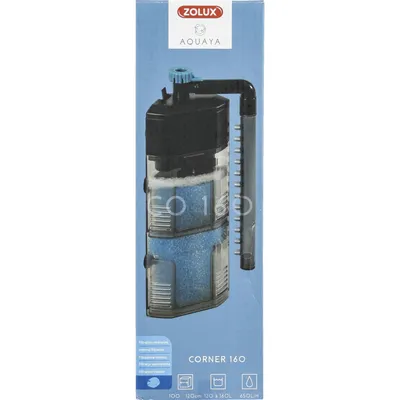 Filtration intérieure corner 160 zolux 12 W pour aquarium de 120 à 160L