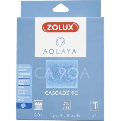 Filtre pour pompe cascade 90, filtre CA 90 A mousse e medium x2